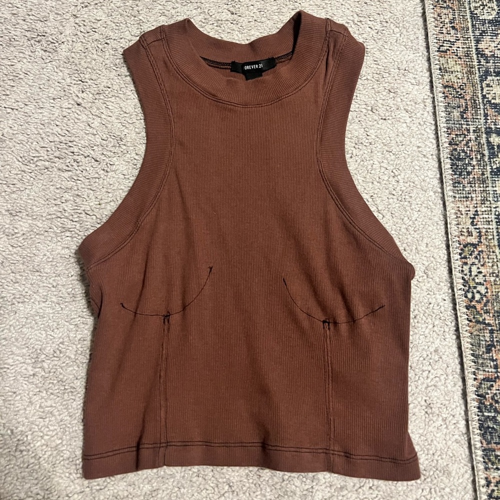 Forever21 Mock Neck Crop Top
